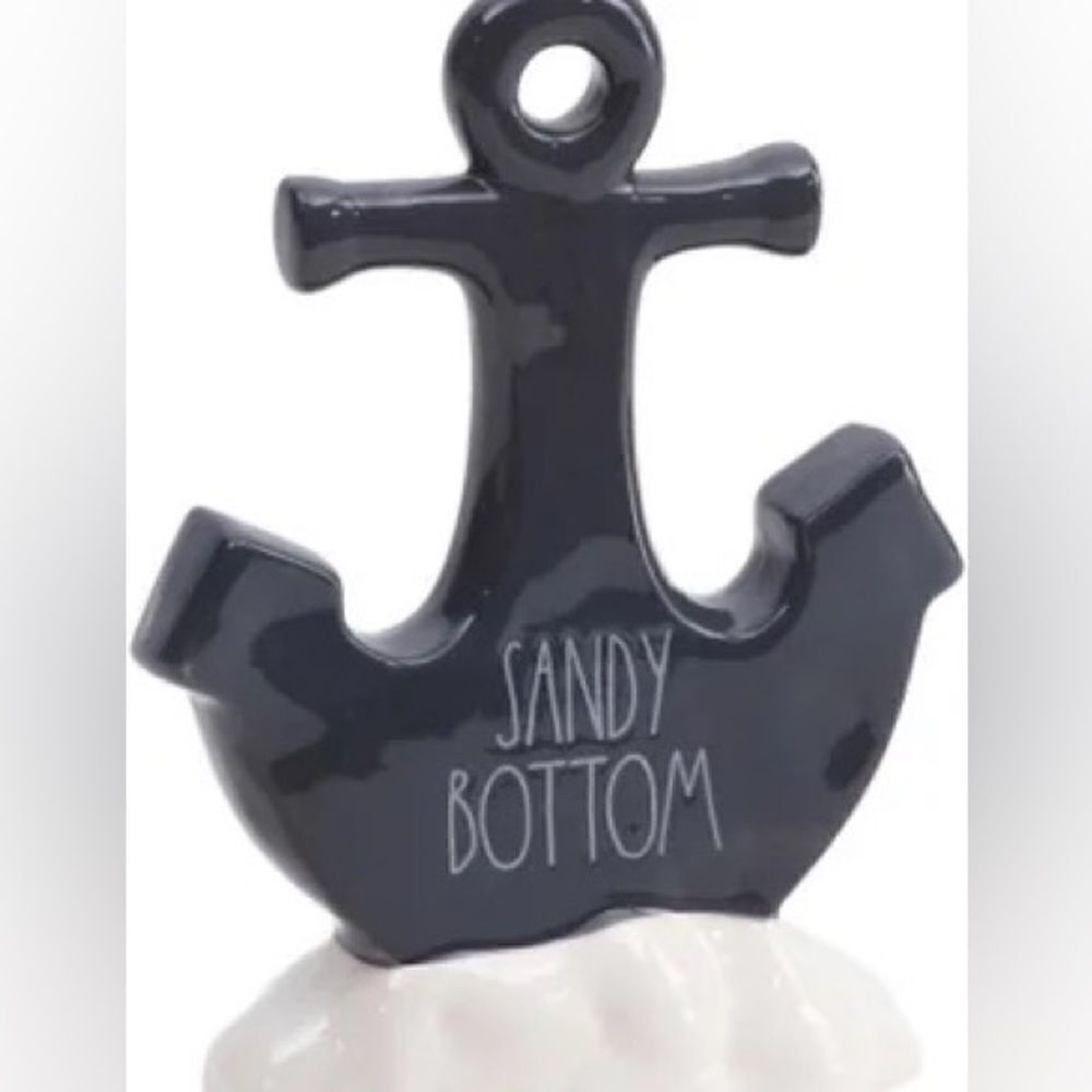 Rae Dunn gray ceramic anchor